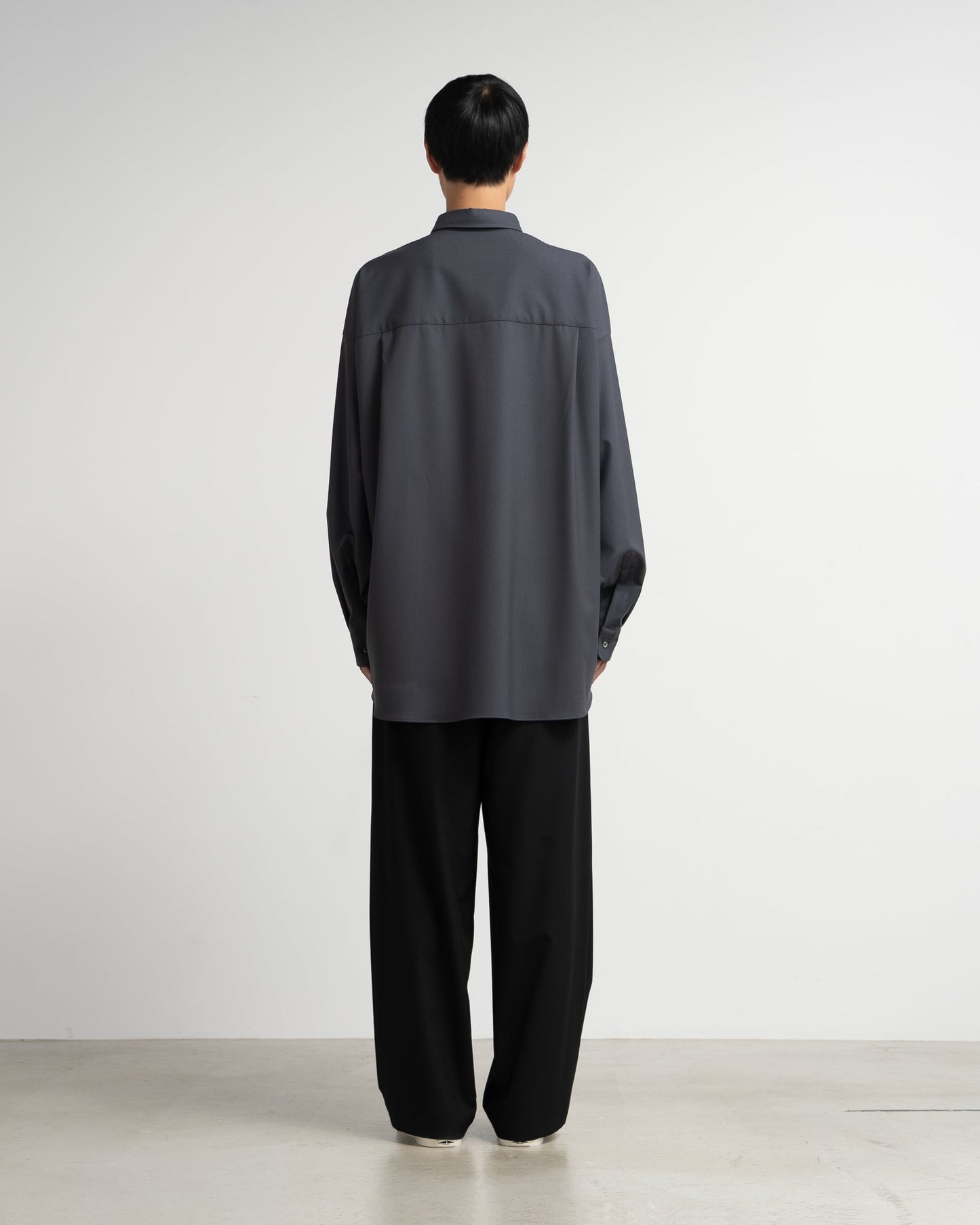 Graphpaper Extra Fine Wool L/S Oversized Regular Collar Shirt