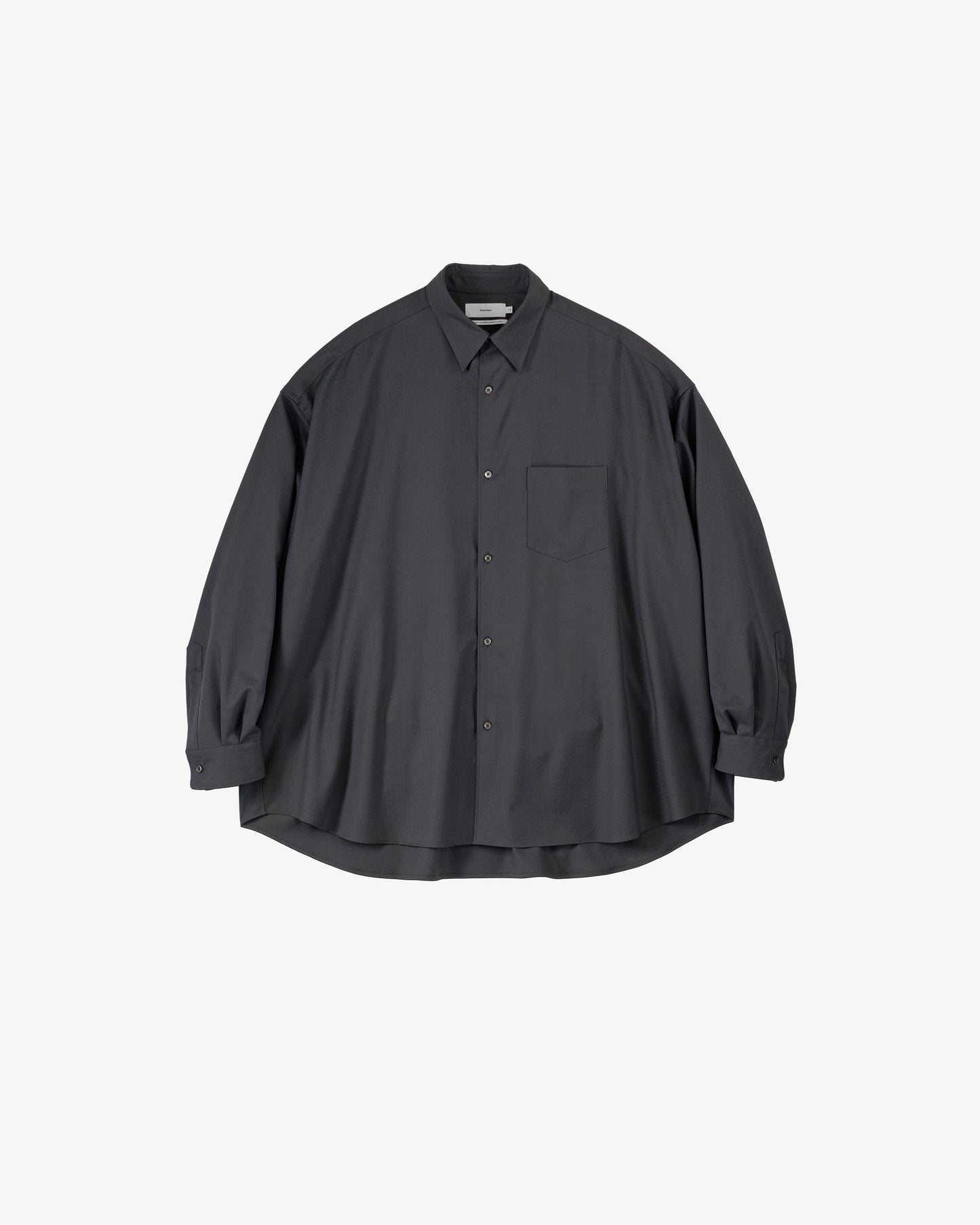 Graphpaper Extra Fine Wool L/S Oversized Regular Collar Shirt