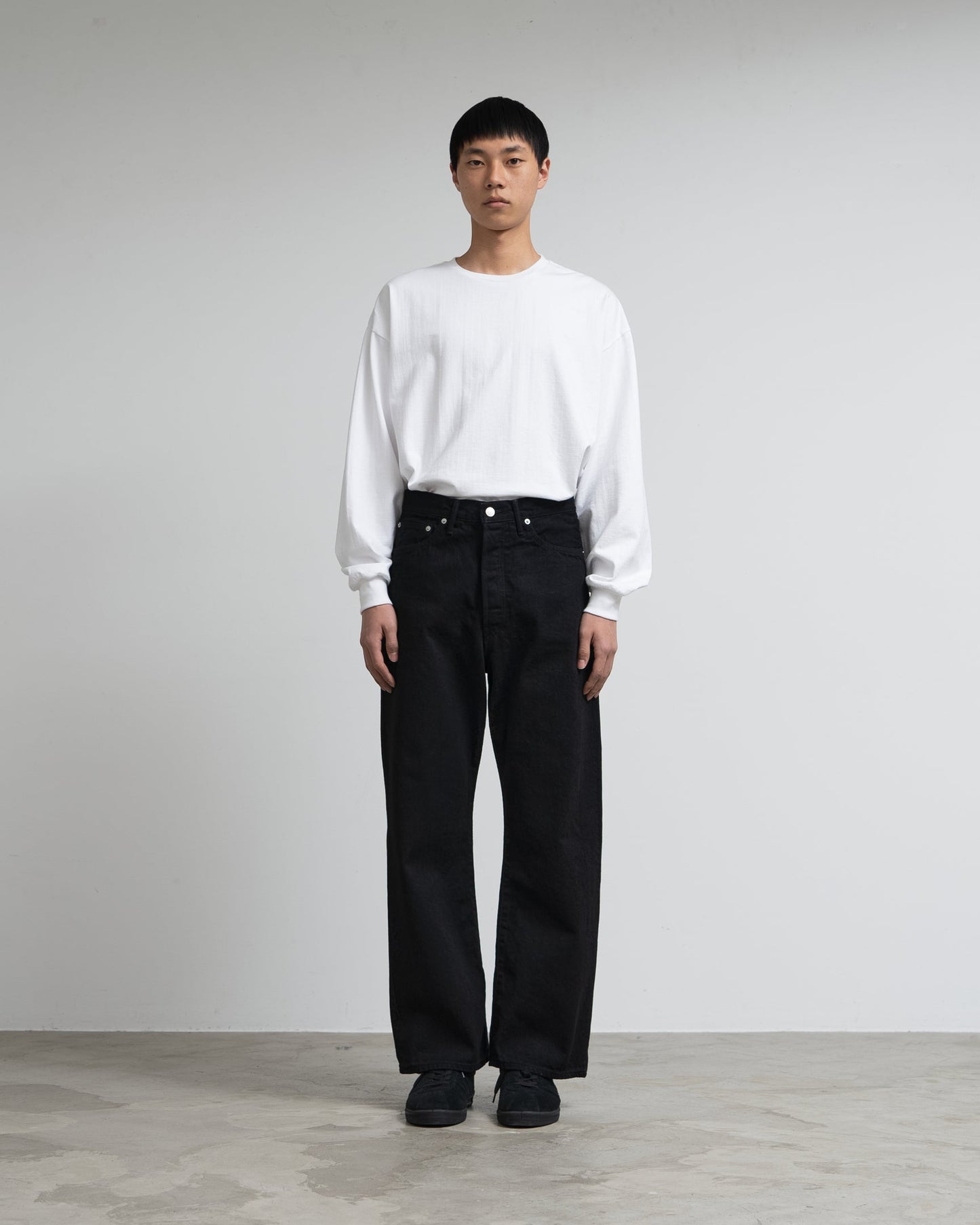 Graphpaper Selvage Denim Five Pocket Wide Straight Pants - RIGID