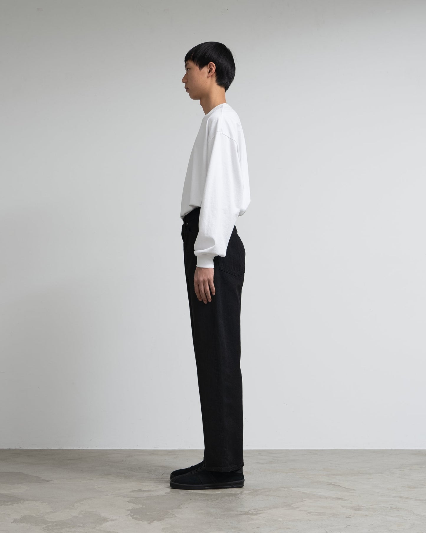 Graphpaper Selvage Denim Five Pocket Wide Straight Pants - RIGID