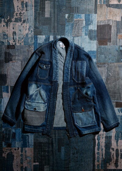 FDMTL HAORI ZIP JACKET 3YR WASH