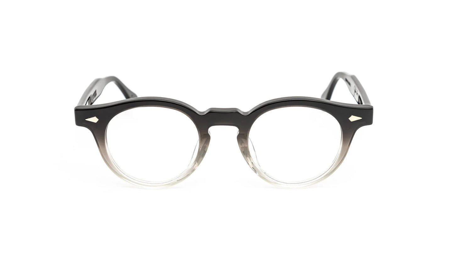 JULIUS TART OPTICAL HAROLD Eyeglass Frame Black Clear Fade