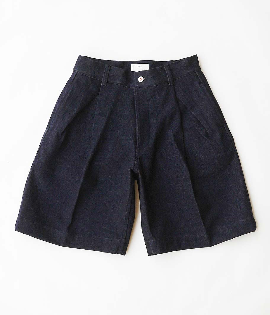 HERILL HL DENIM TUCK SHORTS
