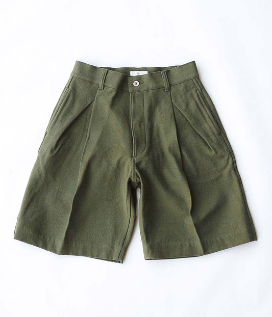 HERILL HL DENIM TUCK SHORTS