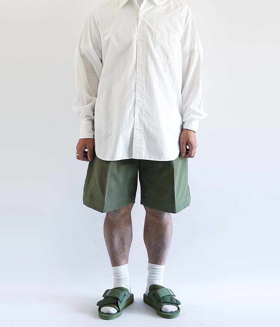 HERILL HL DENIM TUCK SHORTS