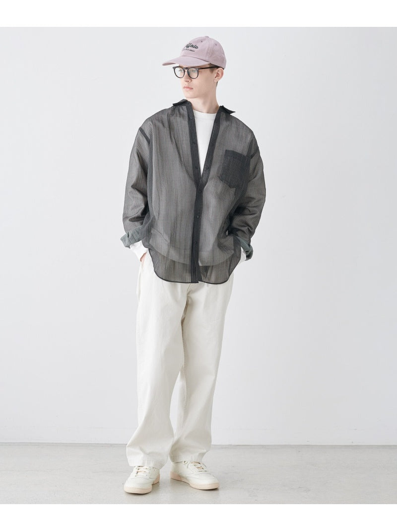 orSlow TWO TUCK WIDE TROUSERS Ivory