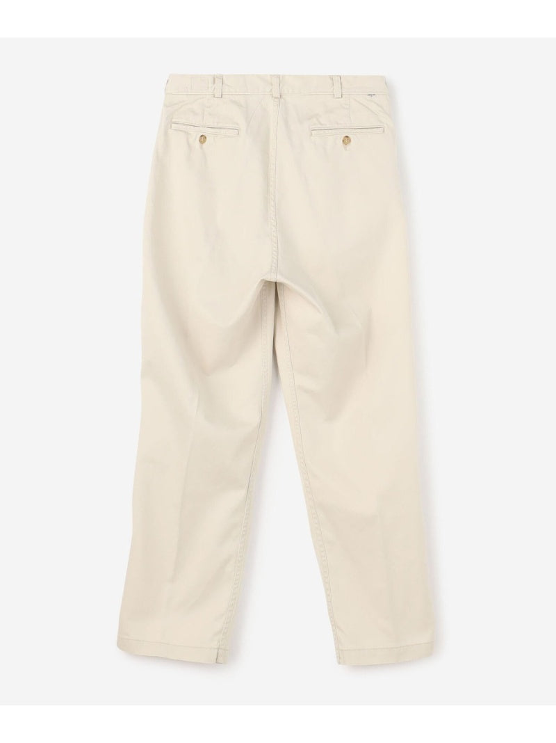 orSlow TWO TUCK WIDE TROUSERS Ivory