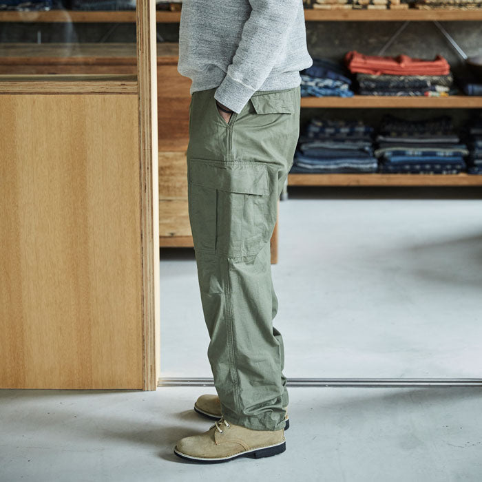 orSlow VINTAGE FIT 6 POCKETS CARGO PANTS (Army Green)