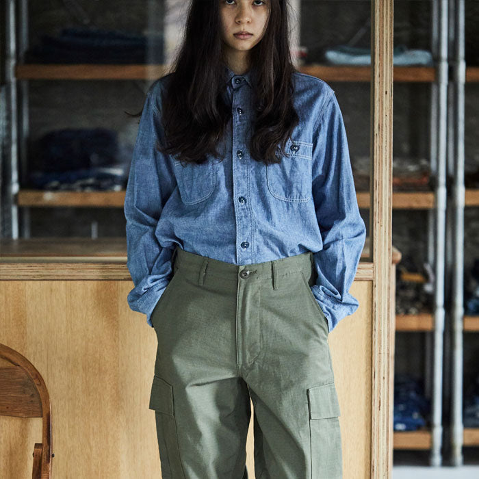 orSlow VINTAGE FIT 6 POCKETS CARGO PANTS (Army Green)