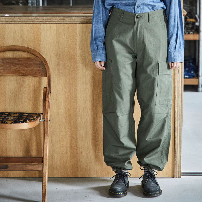 orSlow VINTAGE FIT 6 POCKETS CARGO PANTS (Army Green)