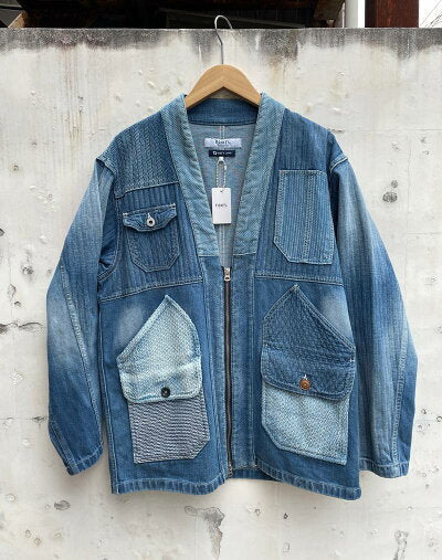 FDMTL HAORI ZIP JACKET 3YR WASH