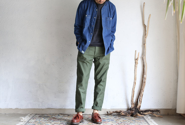 orSlow US ARMY SLIM FIT FATIGUE PANTS (green)