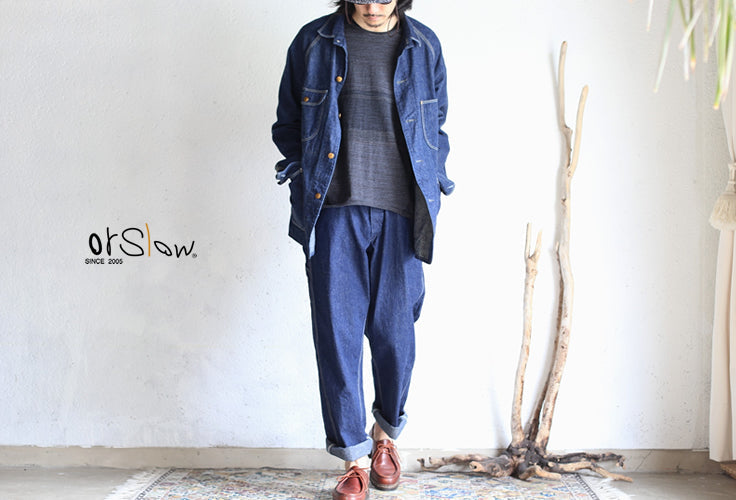orSlow DENIM PAINTER PANTS