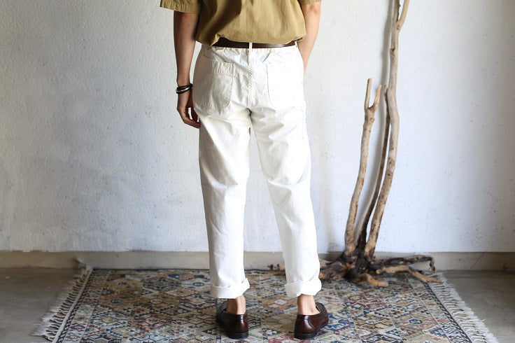 orSlow FRENCH WORK PANTS ecru