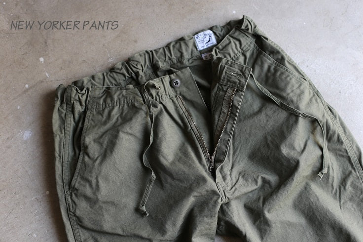 orSlow NEW YORKER ARMY PANTS (Army Green)
