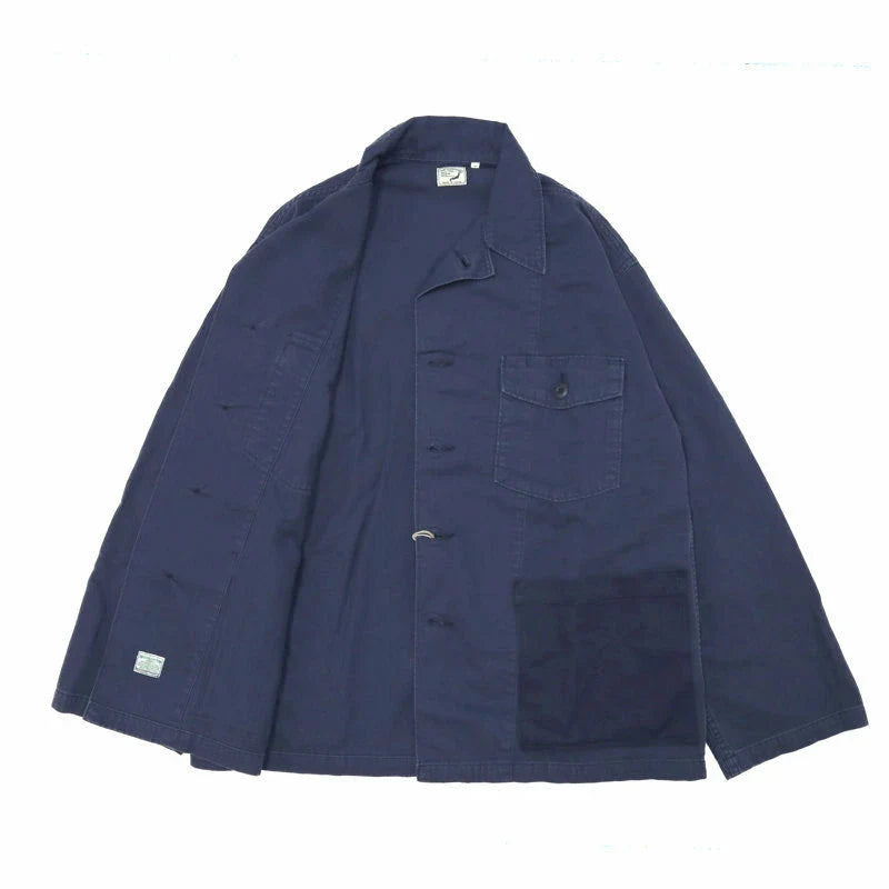 orSlow 4POCKET US ARMY SHIRTS JACKET GREEN USED WASH Navy