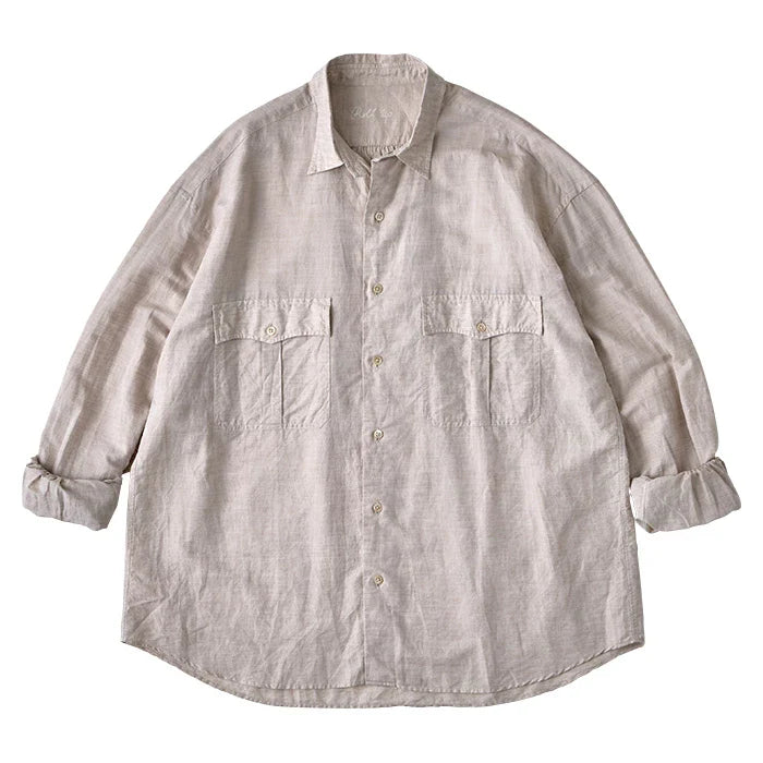 Porter Classic ROLL UP LINEN COTTON SHIRT (CANCLINI)