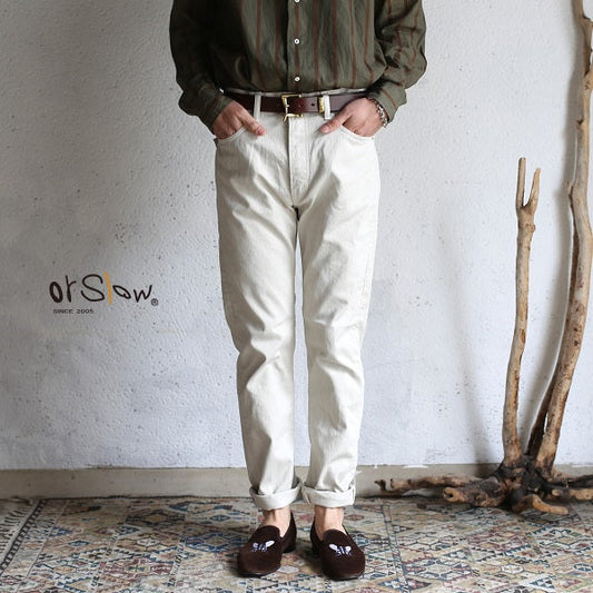 orSlow 107 COTTON PIQUE IVY FIT PANTS