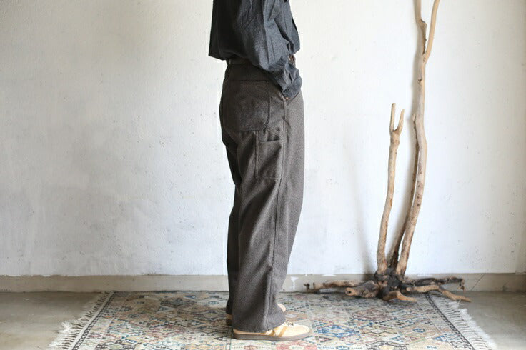 orSlow DAD'S FIT PAINTER PANTS BROWN HOUNDSTOOTH