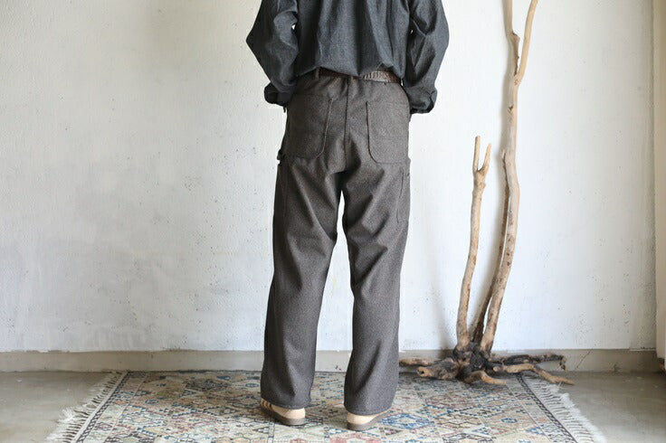 orSlow DAD'S FIT PAINTER PANTS BROWN HOUNDSTOOTH