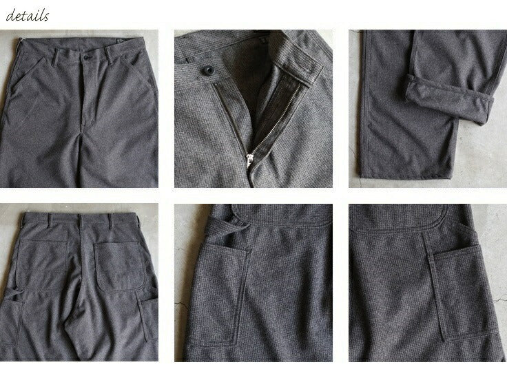 orSlow DAD'S FIT PAINTER PANTS BROWN HOUNDSTOOTH