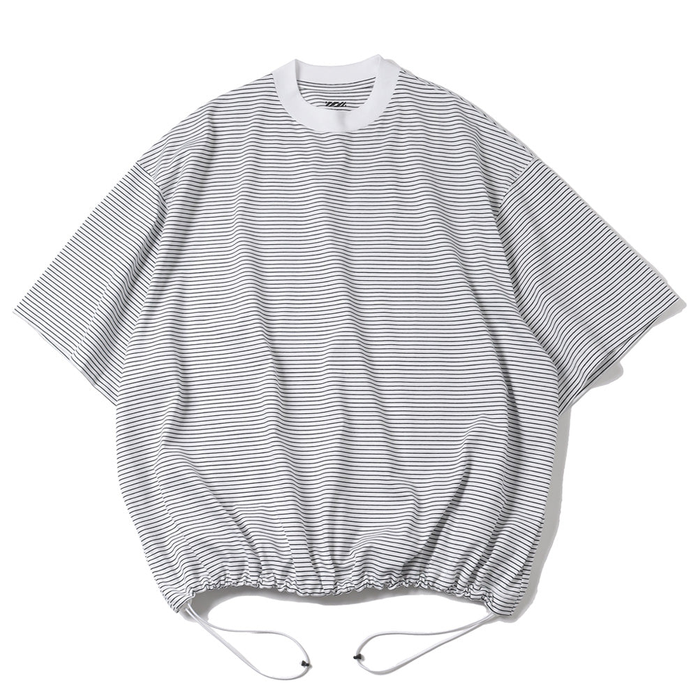 is-ness BALLOON BORDER SHORT SLEEVE T-SHIRT