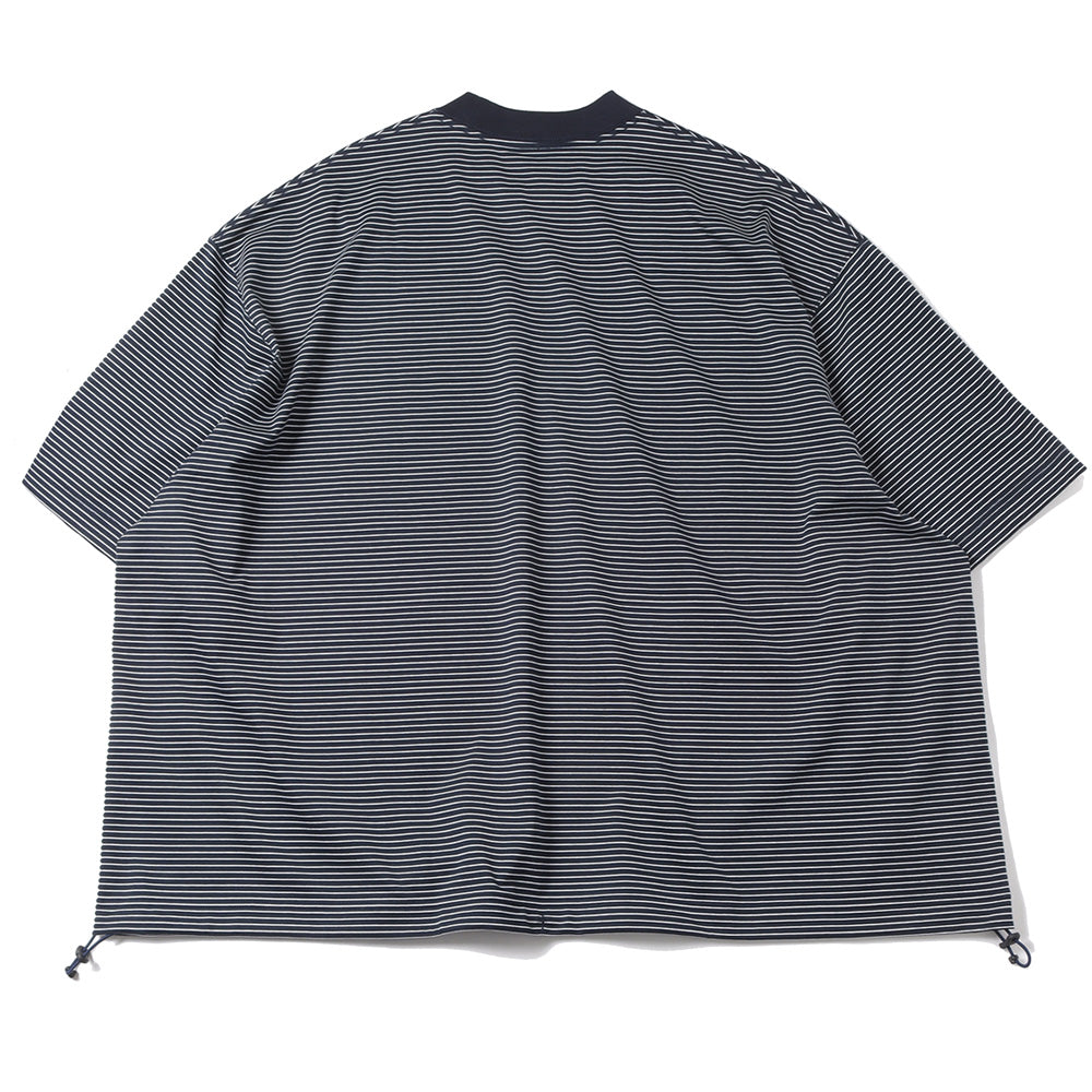 is-ness BALLOON BORDER SHORT SLEEVE T-SHIRT