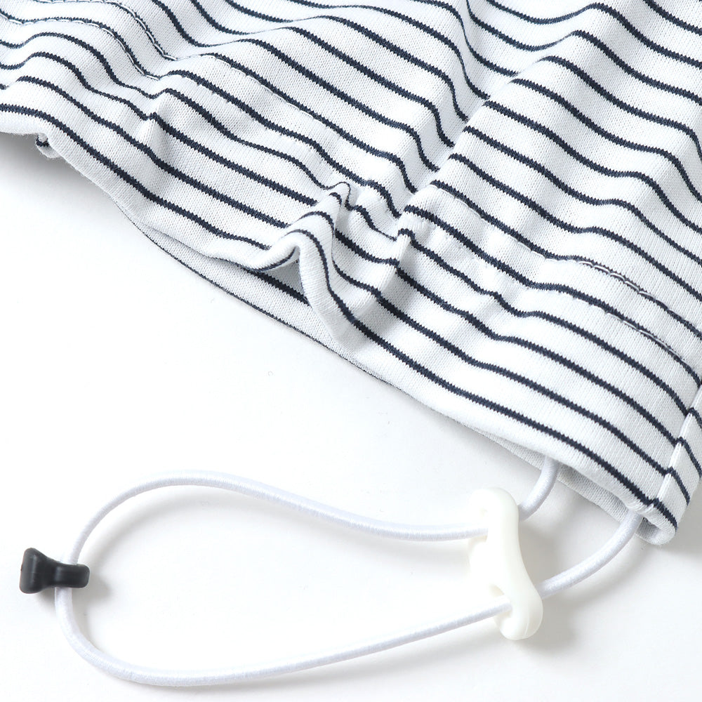 is-ness BALLOON BORDER SHORT SLEEVE T-SHIRT