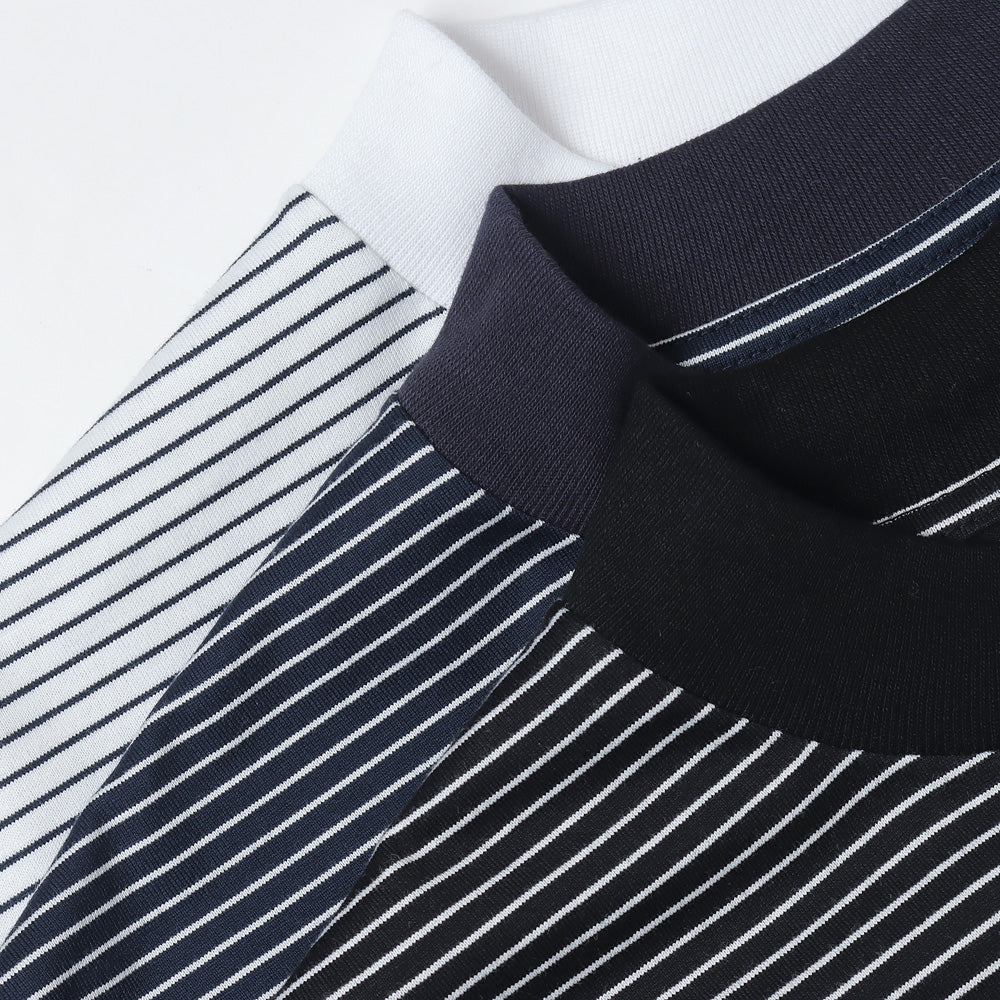 is-ness BALLOON BORDER SHORT SLEEVE T-SHIRT