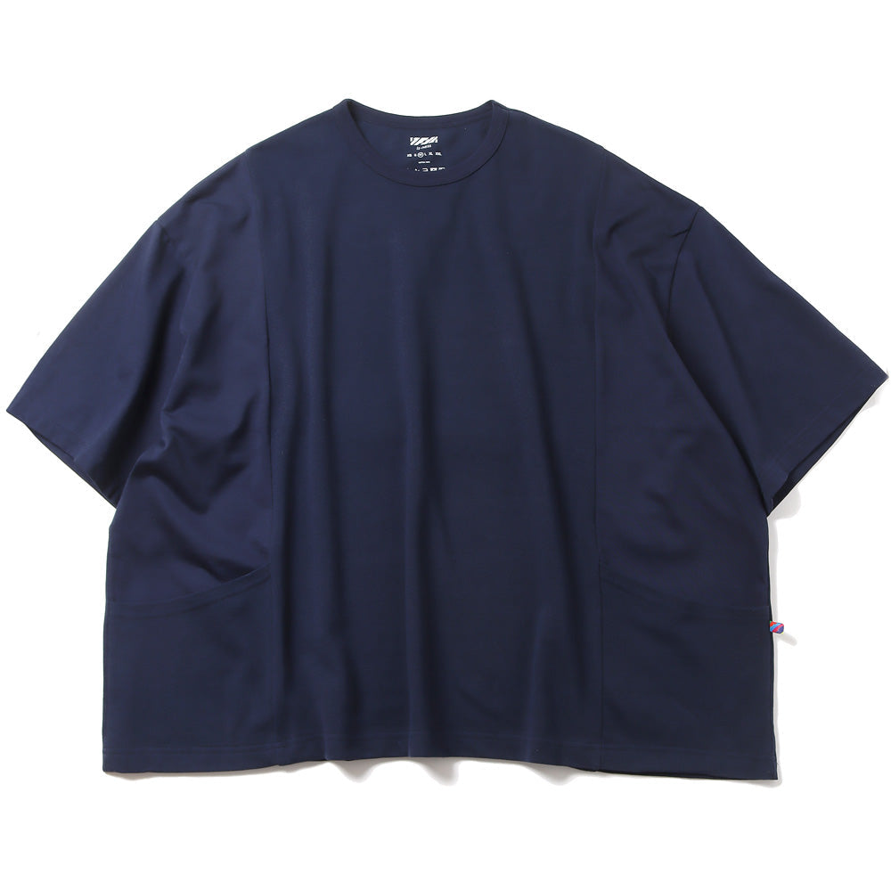 is-ness SWITCHING MOSS T-SHIRT