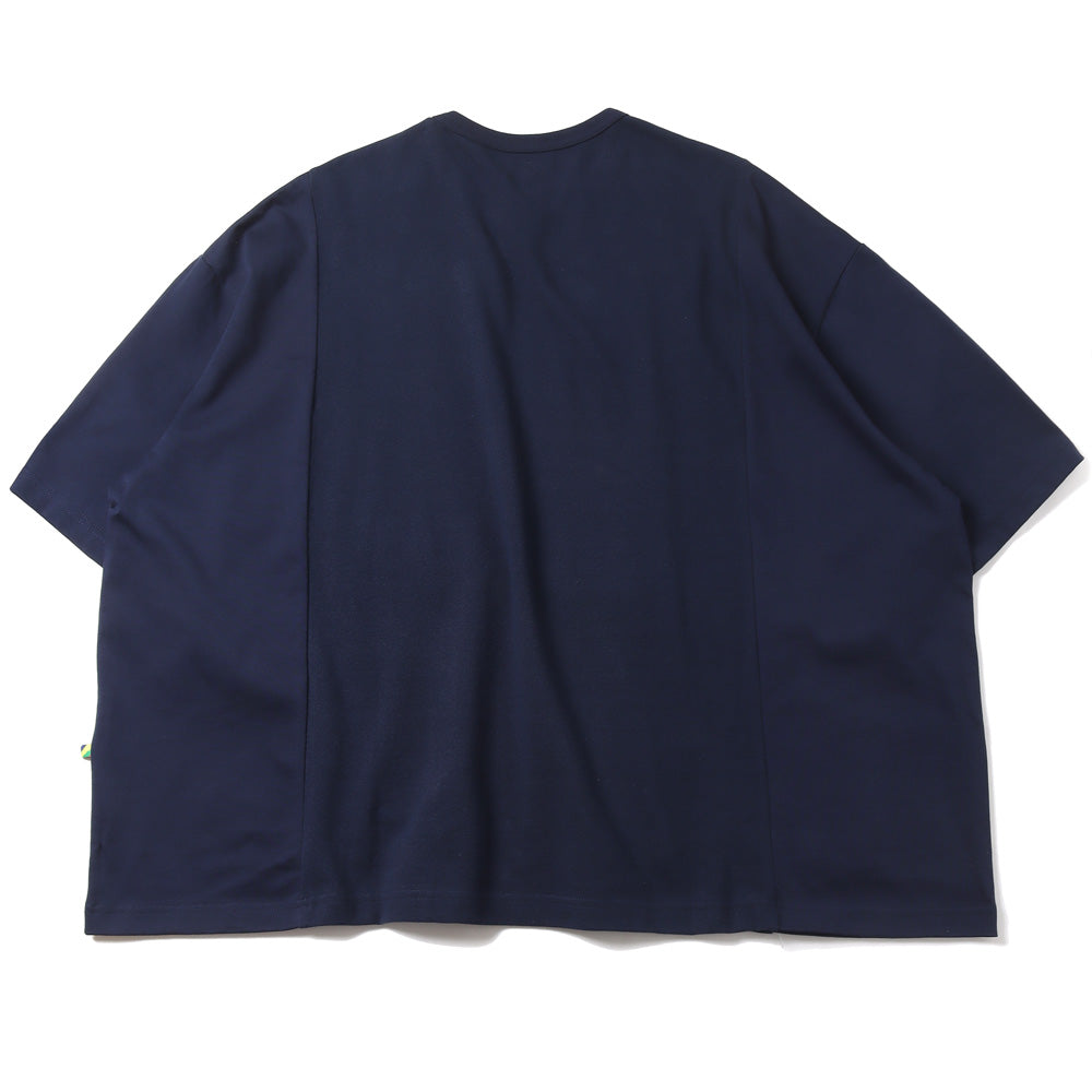 is-ness SWITCHING MOSS T-SHIRT