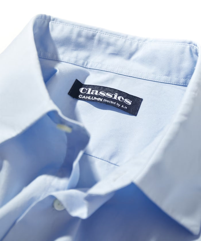 CAHLUMN Magazine Pocket Wide Spread Collar Shirt