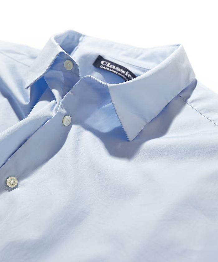 CAHLUMN Magazine Pocket Wide Spread Collar Shirt