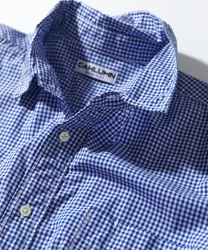 CAHLUMN Magazine Pocket Chain Stitch Shirt