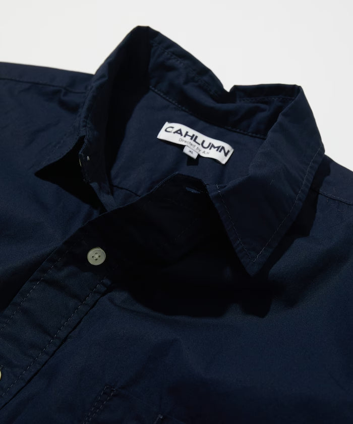 CAHLUMN Magazine Pocket Chain Stitch Shirt