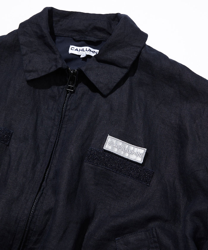 CAHLUMN Linen Heli Crew Jacket