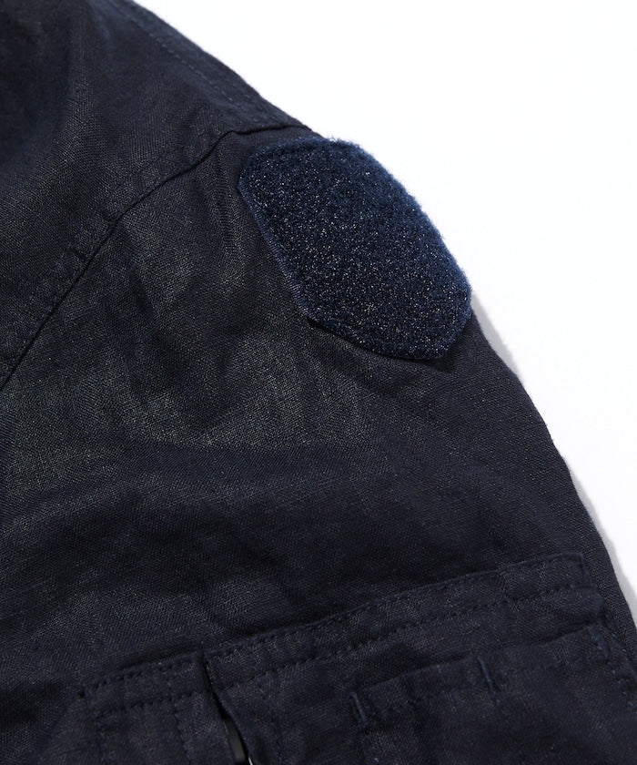 CAHLUMN Linen Heli Crew Jacket