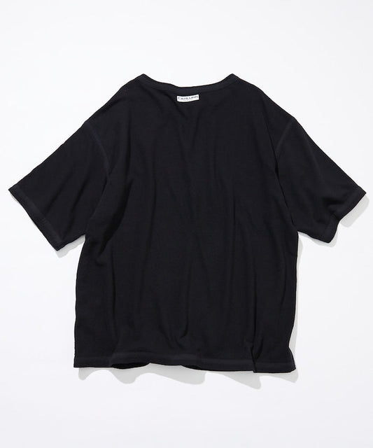 CAHLUMN Boat Neck French Terry T-Shirt
