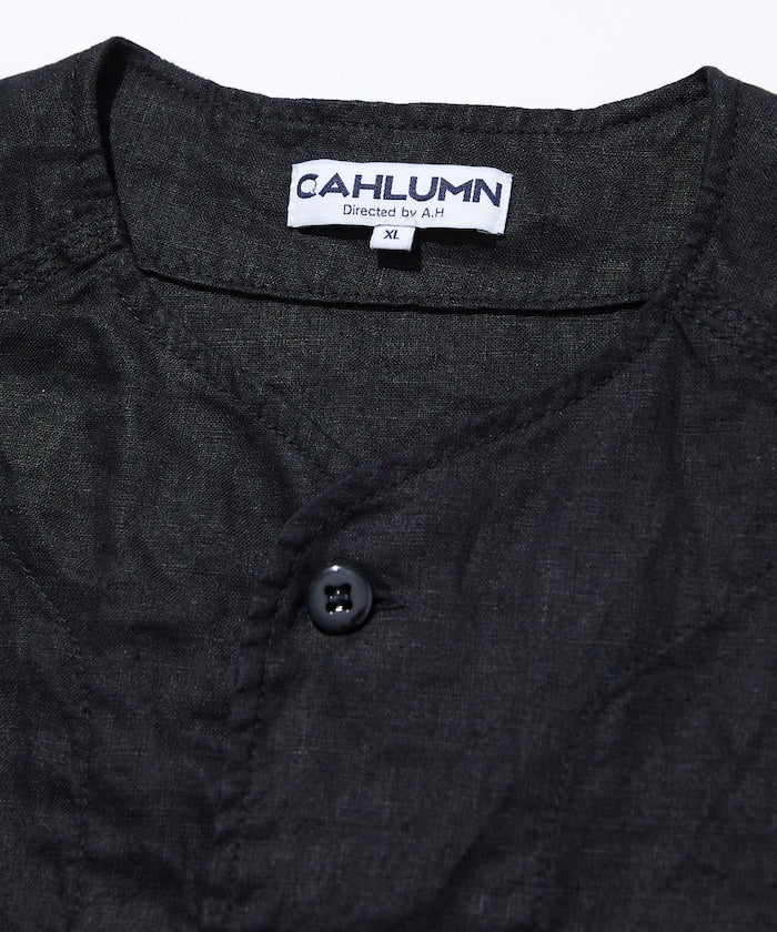 CAHLUMN Linen Baseball Shirt