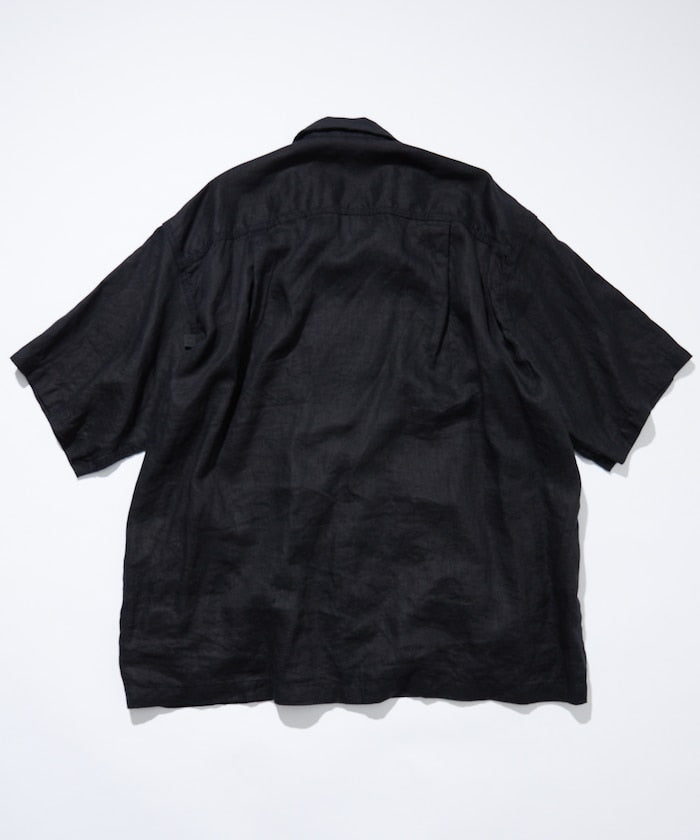 CAHLUMN Linen Open Collar Shirt