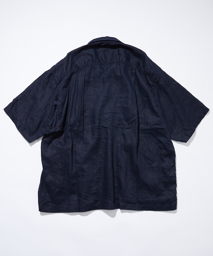CAHLUMN Linen Open Collar Shirt