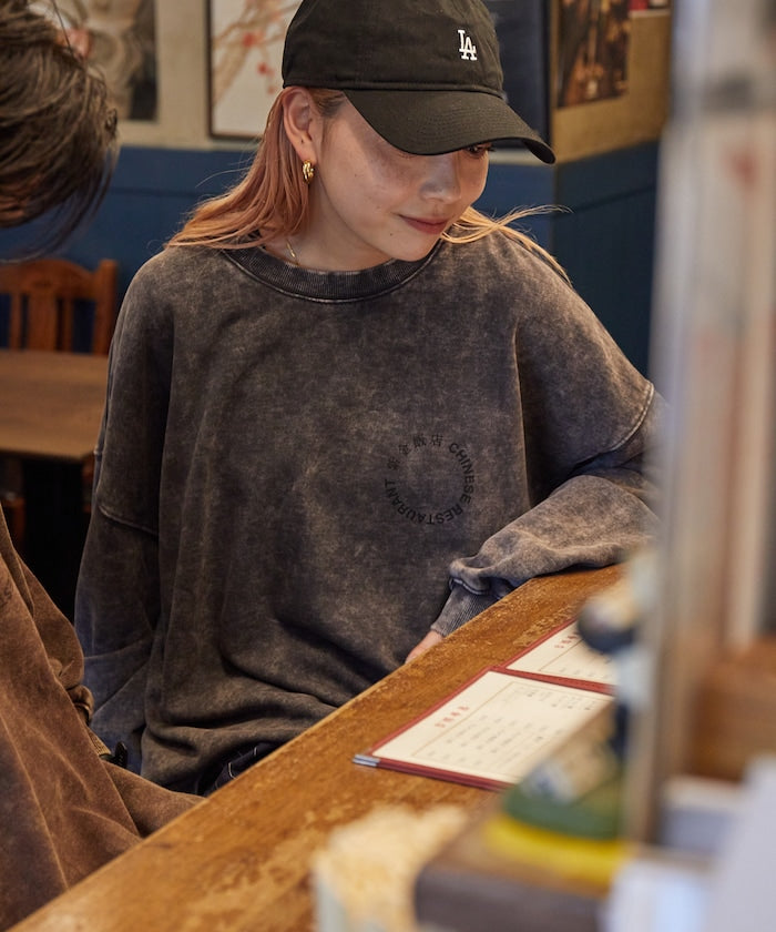 紫金飯店×FREAK'S STORE Exclusive Pigment Back Print Crew Neck Sweatshirt