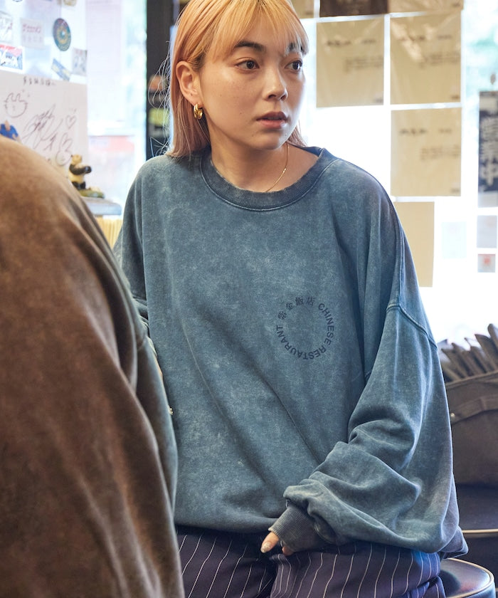 紫金飯店×FREAK'S STORE Exclusive Pigment Back Print Crew Neck Sweatshirt