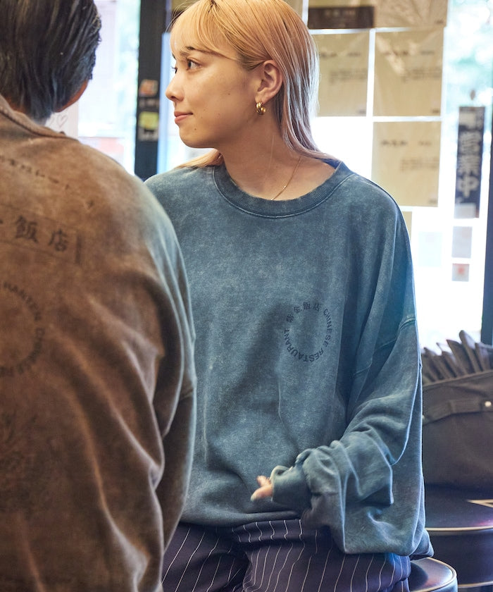 紫金飯店×FREAK'S STORE Exclusive Pigment Back Print Crew Neck Sweatshirt