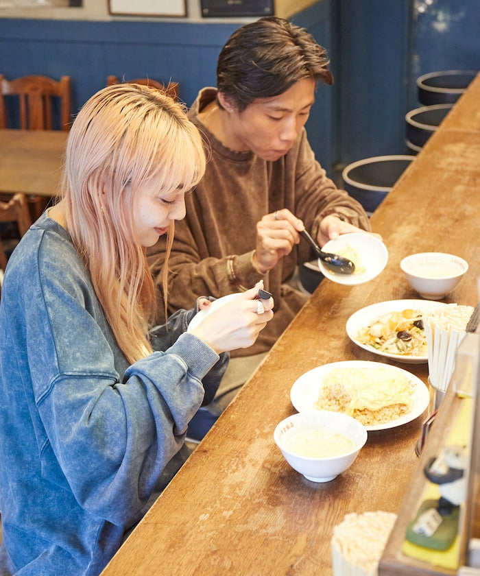 紫金飯店×FREAK'S STORE Exclusive Pigment Back Print Crew Neck Sweatshirt