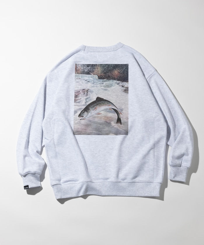 Foxfire Custom Foxfire Catalogue Trout Back Print Crew Neck Sweatshirt