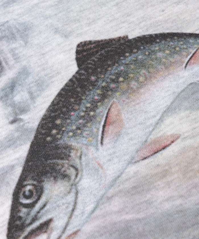 Foxfire Custom Foxfire Catalogue Trout Back Print Crew Neck Sweatshirt