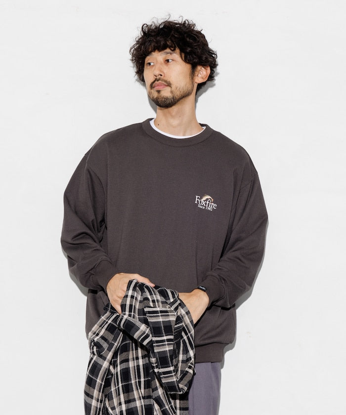 Foxfire Custom Foxfire Catalogue Trout Back Print Crew Neck Sweatshirt