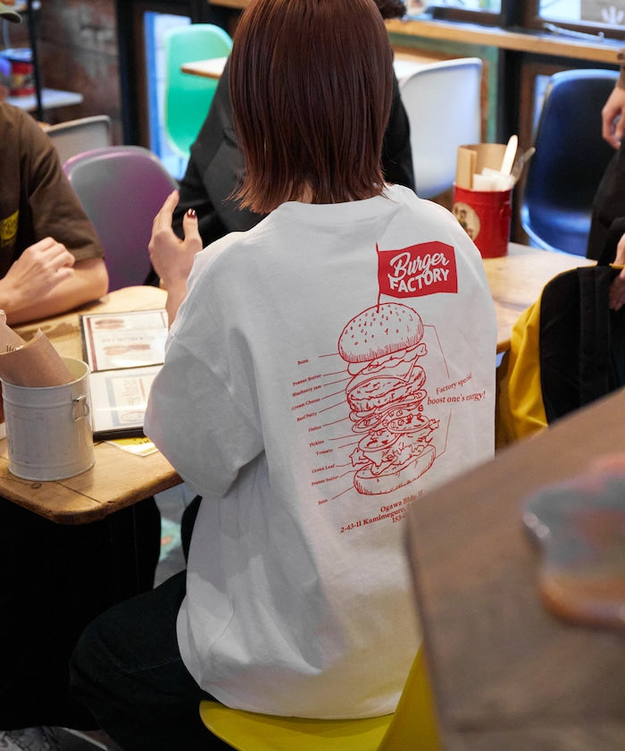 Burger Factory x FREAK'S STORE Burger Factory Special Big Silhouette Back Print Crew Neck T-shirt