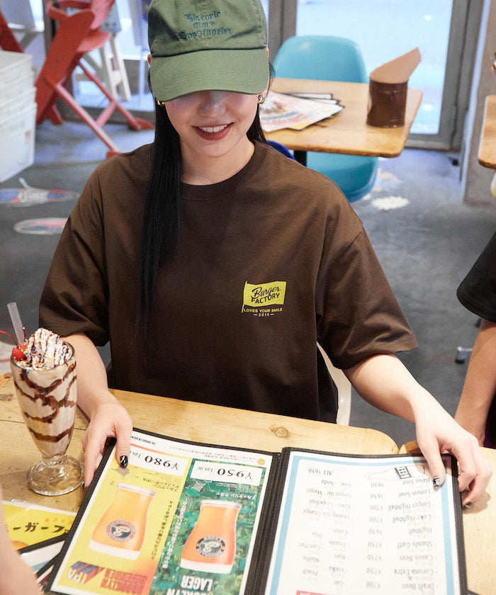 Burger Factory x FREAK'S STORE Burger Factory Special Big Silhouette Back Print Crew Neck T-shirt